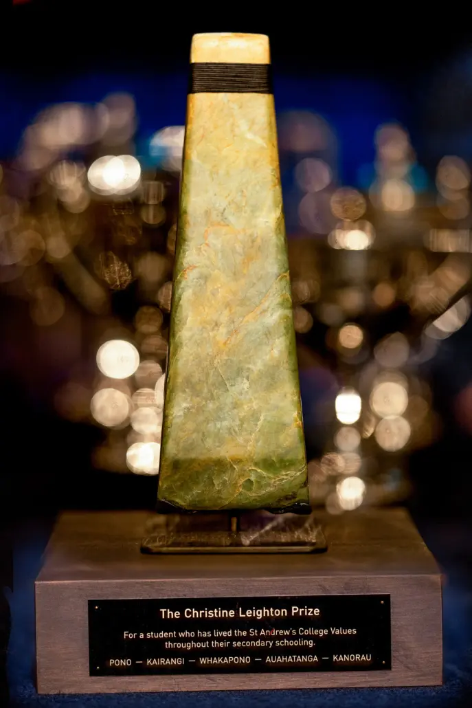 Toki design trophy St Andrews College